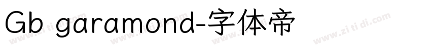 Gb garamond字体转换